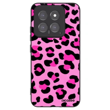 Picasee crna silikonska maskica za Xiaomi 14 - Pink Tiger