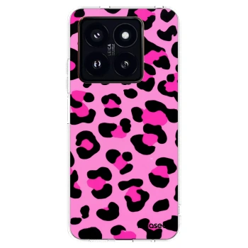 Picasee silikonska prozirna maskica za Xiaomi 14 Pro - Pink Tiger