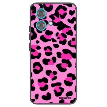 Picasee crna silikonska maskica za Motorola Edge 40 Neo - Pink Tiger