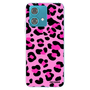 Picasee silikonska prozirna maskica za Motorola Edge 40 Neo - Pink Tiger