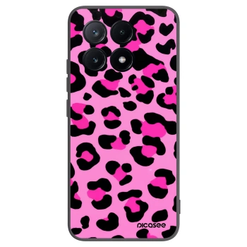 Picasee crna silikonska maskica za Xiaomi Poco X6 Pro - Pink Tiger