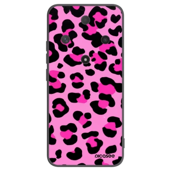 Picasee crna silikonska maskica za Honor Magic6 Lite 5G - Pink Tiger