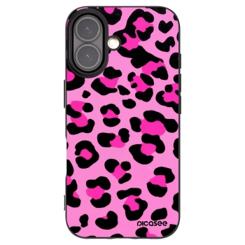 Picasee crna silikonska maskica za Apple iPhone 16 - Pink Tiger