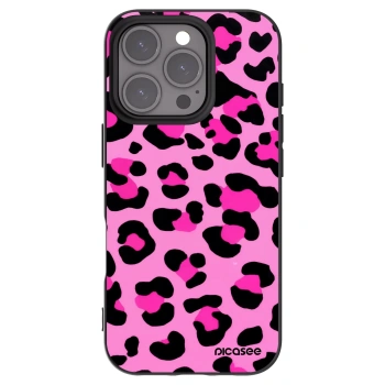 Picasee crna silikonska maskica za Apple iPhone 16 Pro - Pink Tiger