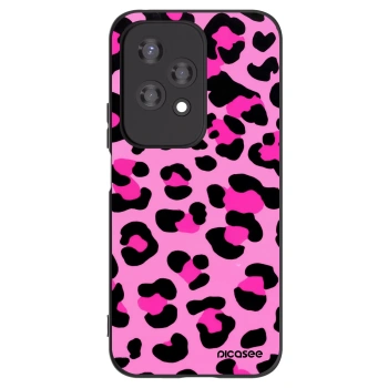 Picasee crna silikonska maskica za Honor 200 Lite - Pink Tiger