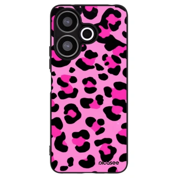 Picasee crna silikonska maskica za Xiaomi Redmi 13 4G - Pink Tiger
