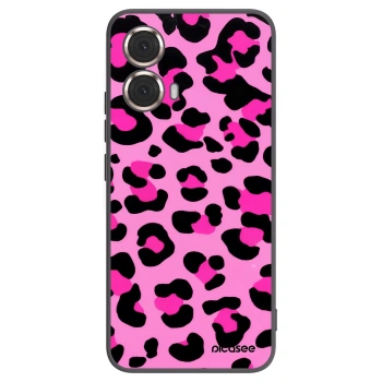 Picasee crna silikonska maskica za Motorola Moto G85 - Pink Tiger