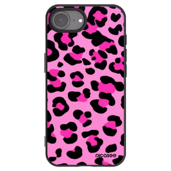 Picasee crna silikonska maskica za Apple iPhone 16e - Pink Tiger