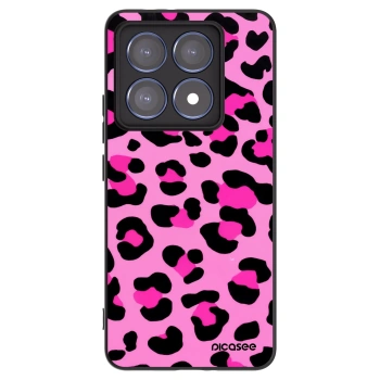 Picasee crna silikonska maskica za Xiaomi 14T Pro - Pink Tiger