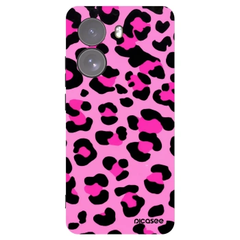 Picasee crna silikonska maskica za Xiaomi Poco X7 - Pink Tiger