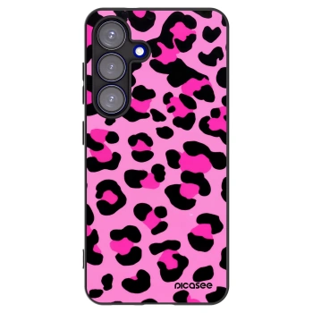 Picasee crna silikonska maskica za Samsung Galaxy S25 5G - Pink Tiger