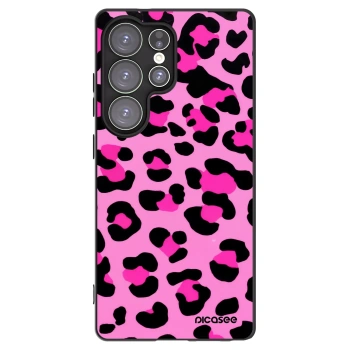 Picasee crna silikonska maskica za Samsung Galaxy S25 Ultra 5G - Pink Tiger