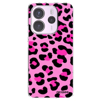 Picasee silikonska prozirna maskica za Xiaomi Redmi Note 14 4G - Pink Tiger