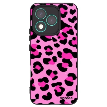 Picasee crna silikonska maskica za Honor 400 Lite 5G - Pink Tiger