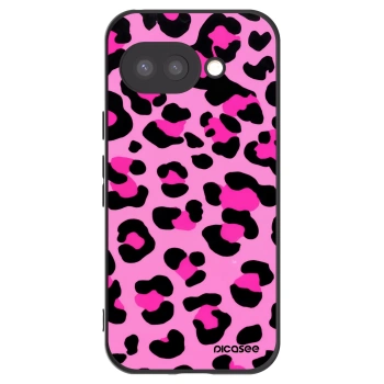 Picasee crna silikonska maskica za Google Pixel 9a - Pink Tiger