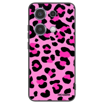 Picasee crna silikonska maskica za Xiaomi Redmi Note 14S - Pink Tiger