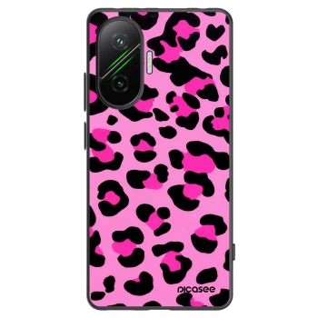 Picasee crna silikonska maskica za Xiaomi Poco F7 5G - Pink Tiger