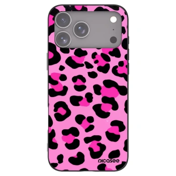 Picasee crna silikonska maskica za Apple iPhone 17 Pro Max - Pink Tiger