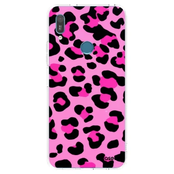 Picasee silikonska prozirna maskica za Huawei Y6 2019 - Pink Tiger