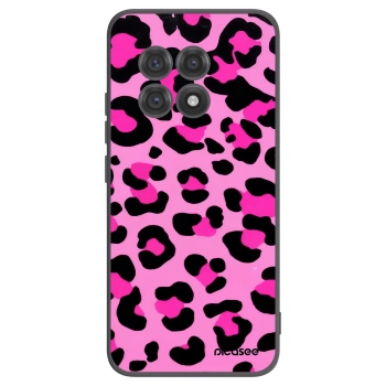 Picasee crna silikonska maskica za OnePlus 13R 5G - Pink Tiger