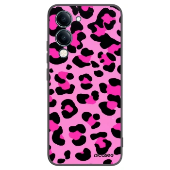 Picasee crna silikonska maskica za Vivo Y29s 5G - Pink Tiger