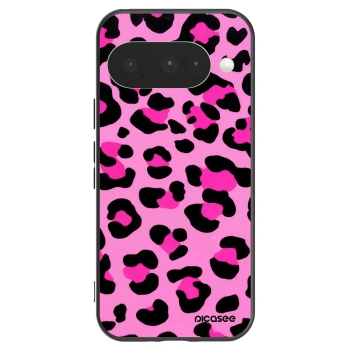 Picasee crna silikonska maskica za Google Pixel 10 - Pink Tiger