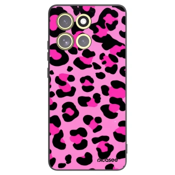 Picasee crna silikonska maskica za Motorola Moto G86 Power 5G - Pink Tiger