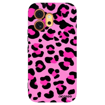 Picasee crna silikonska maskica za Honor 600 - Pink Tiger