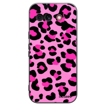 Picasee crna silikonska maskica za Google Pixel 10a - Pink Tiger