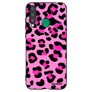 Picasee crna silikonska maskica za Honor 20 Lite - Pink Tiger