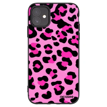 Picasee crna silikonska maskica za Apple iPhone 11 - Pink Tiger