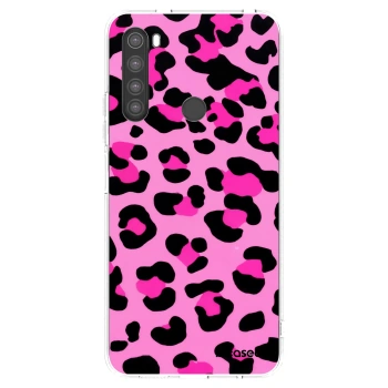 Picasee silikonska prozirna maskica za Xiaomi Redmi Note 8 - Pink Tiger