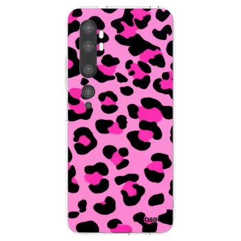Picasee silikonska prozirna maskica za Xiaomi Mi Note 10 (Pro) - Pink Tiger