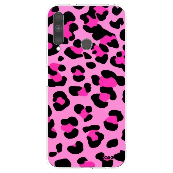Picasee silikonska prozirna maskica za Huawei P40 Lite E - Pink Tiger