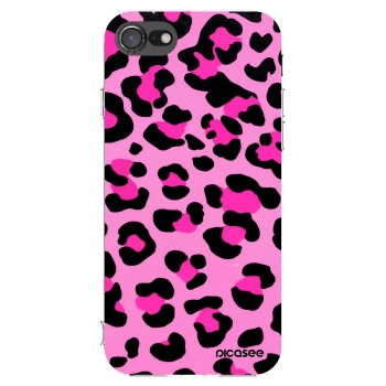 Picasee silikonska prozirna maskica za Apple iPhone SE 2020 - Pink Tiger