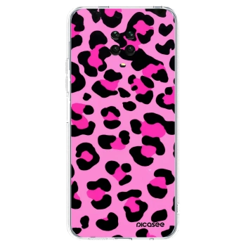Picasee silikonska prozirna maskica za Xiaomi Redmi Note 9S - Pink Tiger