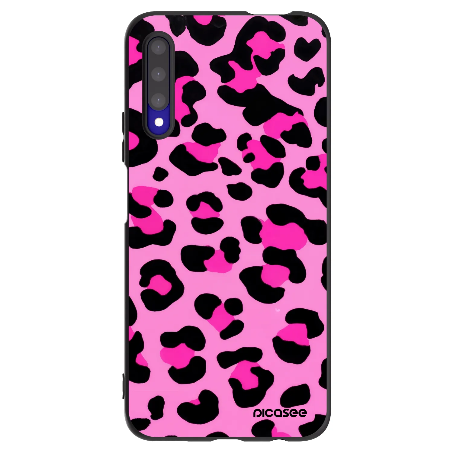 Picasee crna silikonska maskica za Honor 9X Pro - Pink Tiger