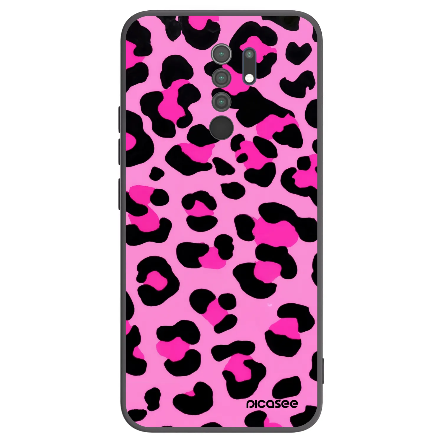 Picasee crna silikonska maskica za Xiaomi Redmi 9 - Pink Tiger