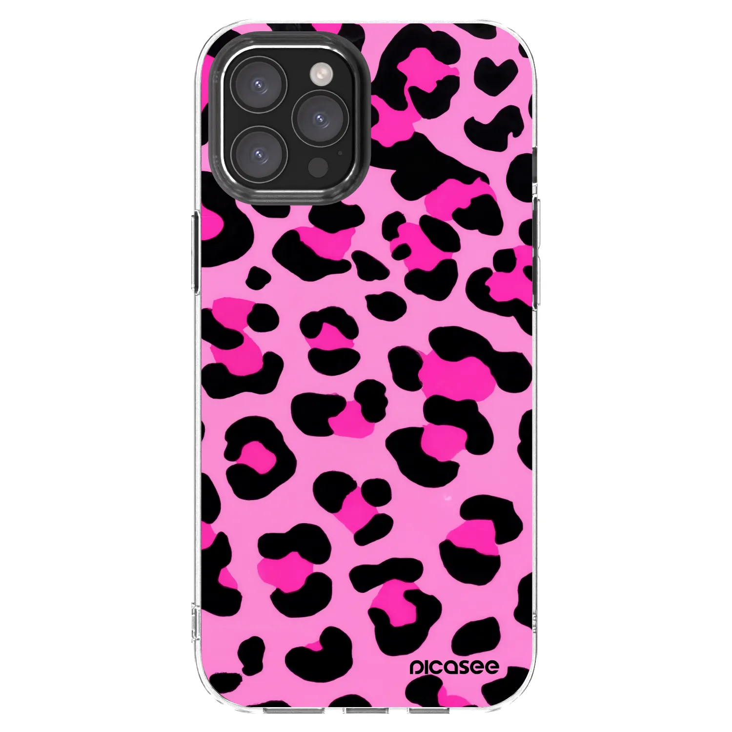 Picasee silikonska prozirna maskica za Apple iPhone 12 Pro Max - Pink Tiger