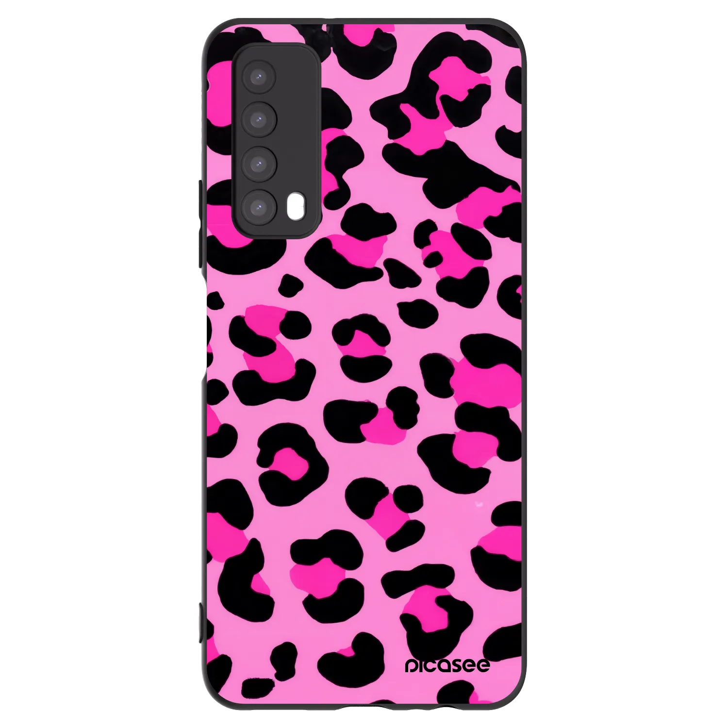 Picasee crna silikonska maskica za Huawei P Smart 2021 - Pink Tiger