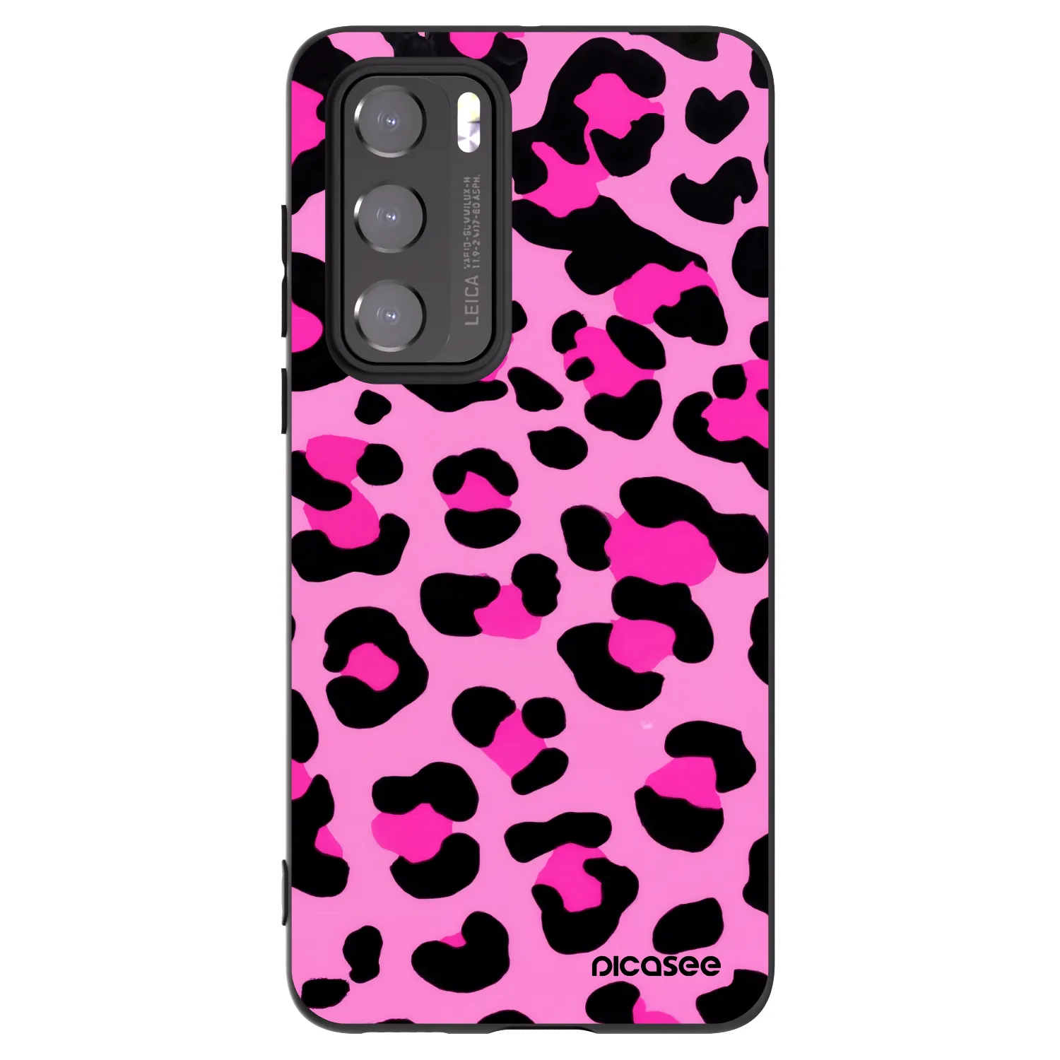 Picasee crna silikonska maskica za Huawei P40 - Pink Tiger