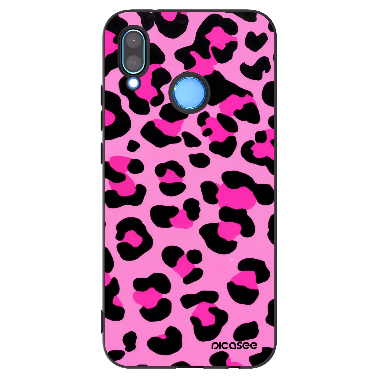 Picasee crna silikonska maskica za Huawei P20 Lite - Pink Tiger