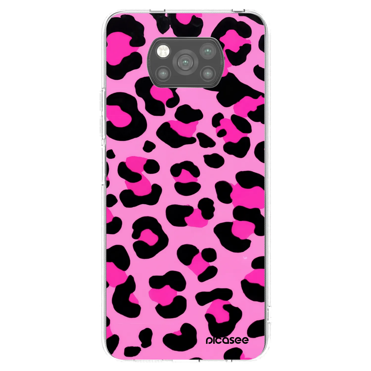 Picasee crna silikonska maskica za Xiaomi Poco X3 Pro - Pink Tiger