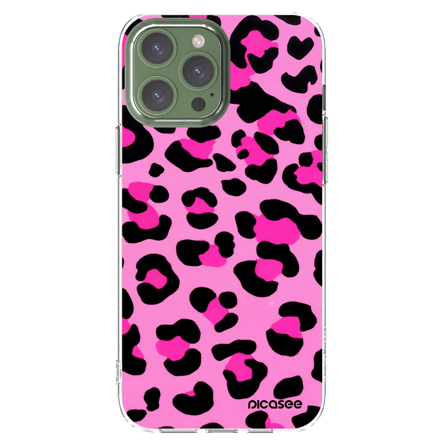 Picasee silikonska prozirna maskica za Apple iPhone 13 Pro Max - Pink Tiger