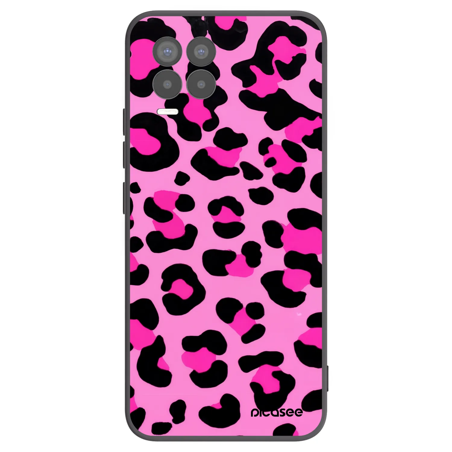 Picasee crna silikonska maskica za Realme 8 Pro - Pink Tiger