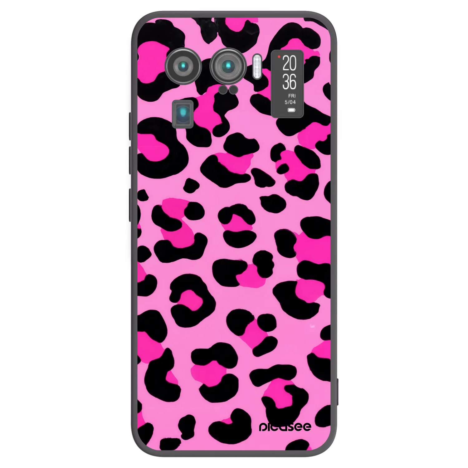 Picasee crna silikonska maskica za Xiaomi Mi 11 Ultra - Pink Tiger