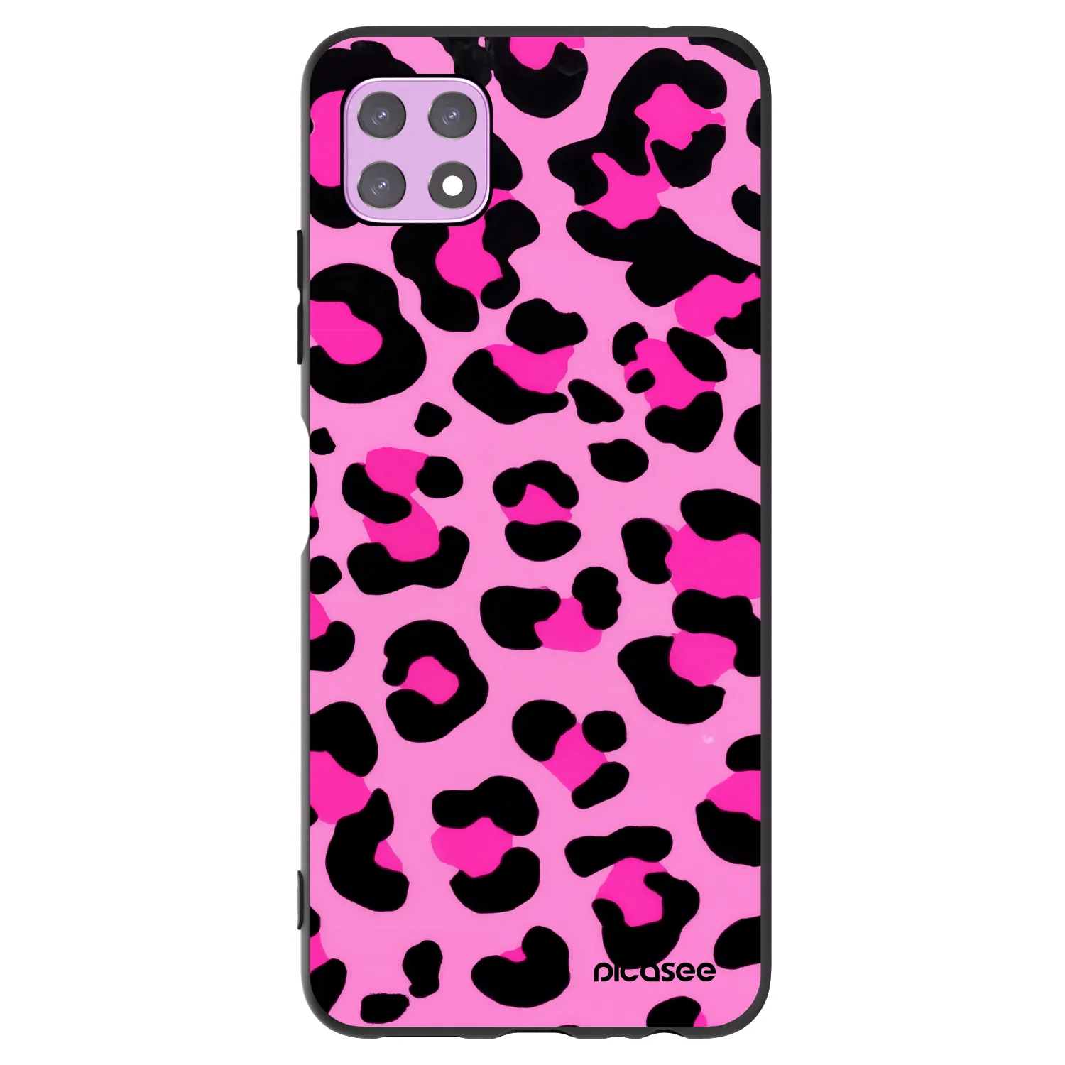 Picasee crna silikonska maskica za Samsung Galaxy A22 A226B 5G - Pink Tiger