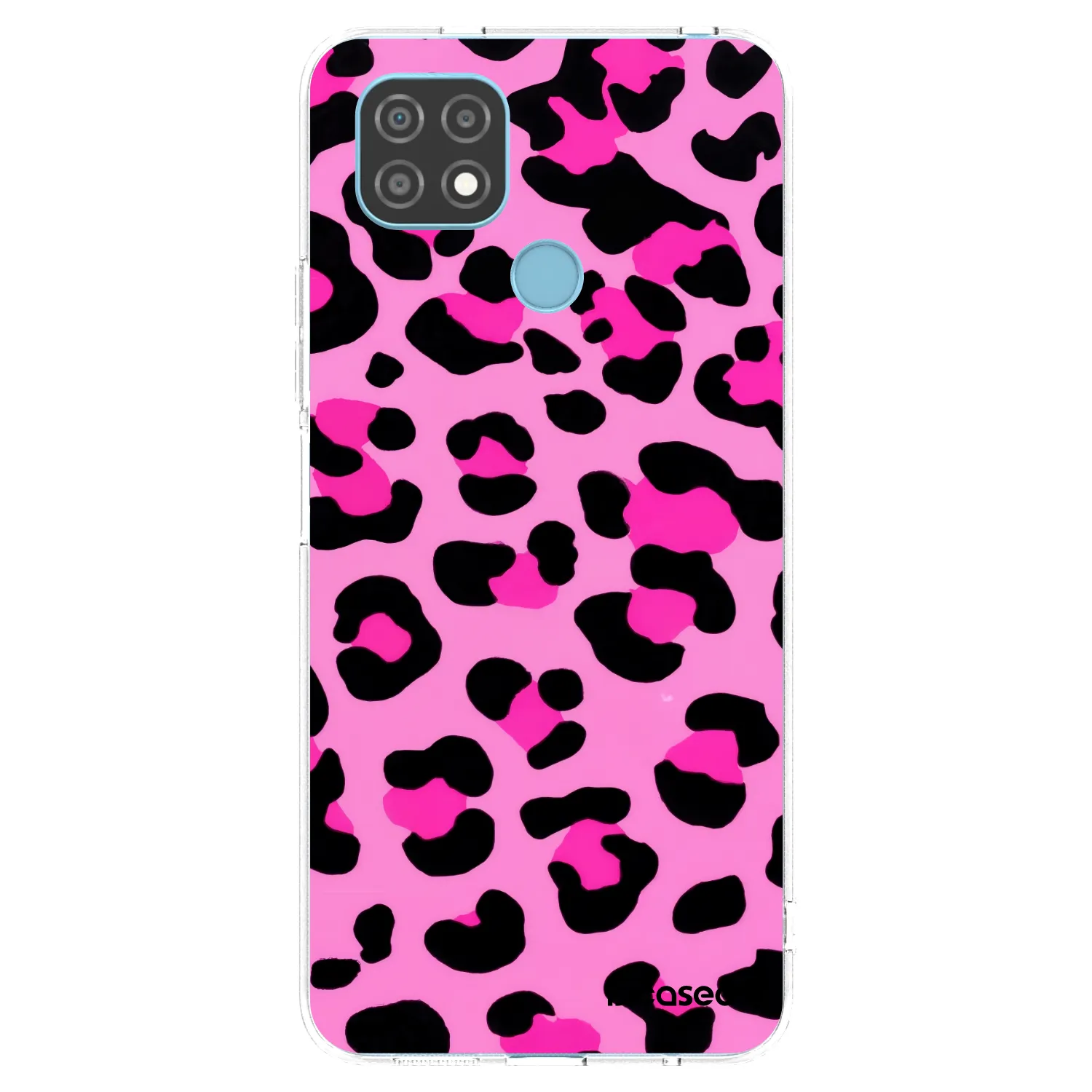 Picasee silikonska prozirna maskica za Realme C21 - Pink Tiger