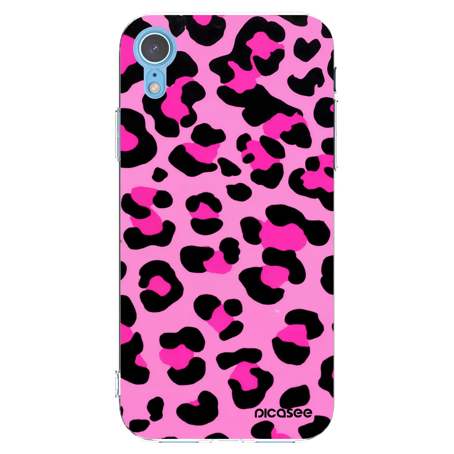 Picasee silikonska prozirna maskica za Apple iPhone XR - Pink Tiger