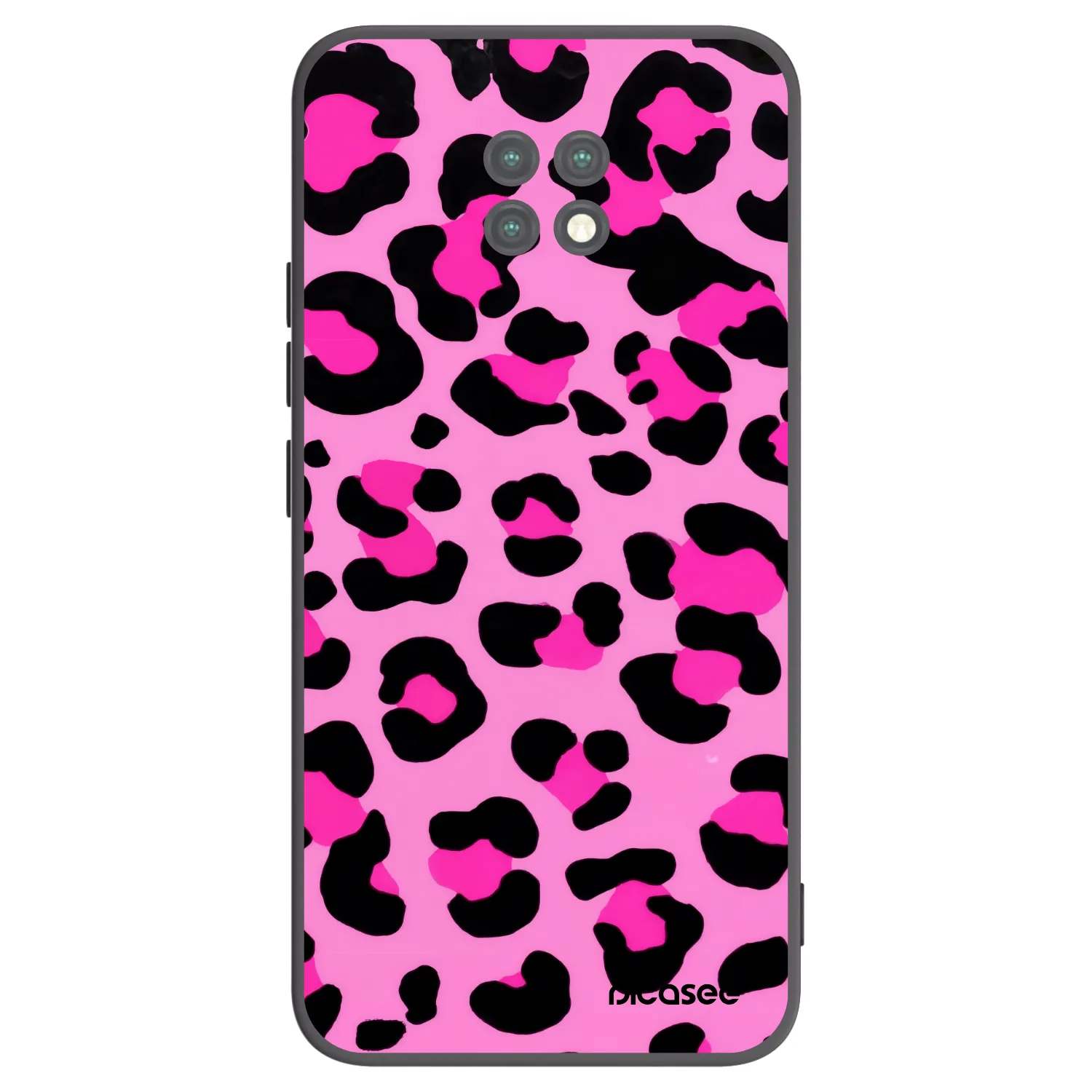 Picasee crna silikonska maskica za Xiaomi Redmi Note 9T - Pink Tiger